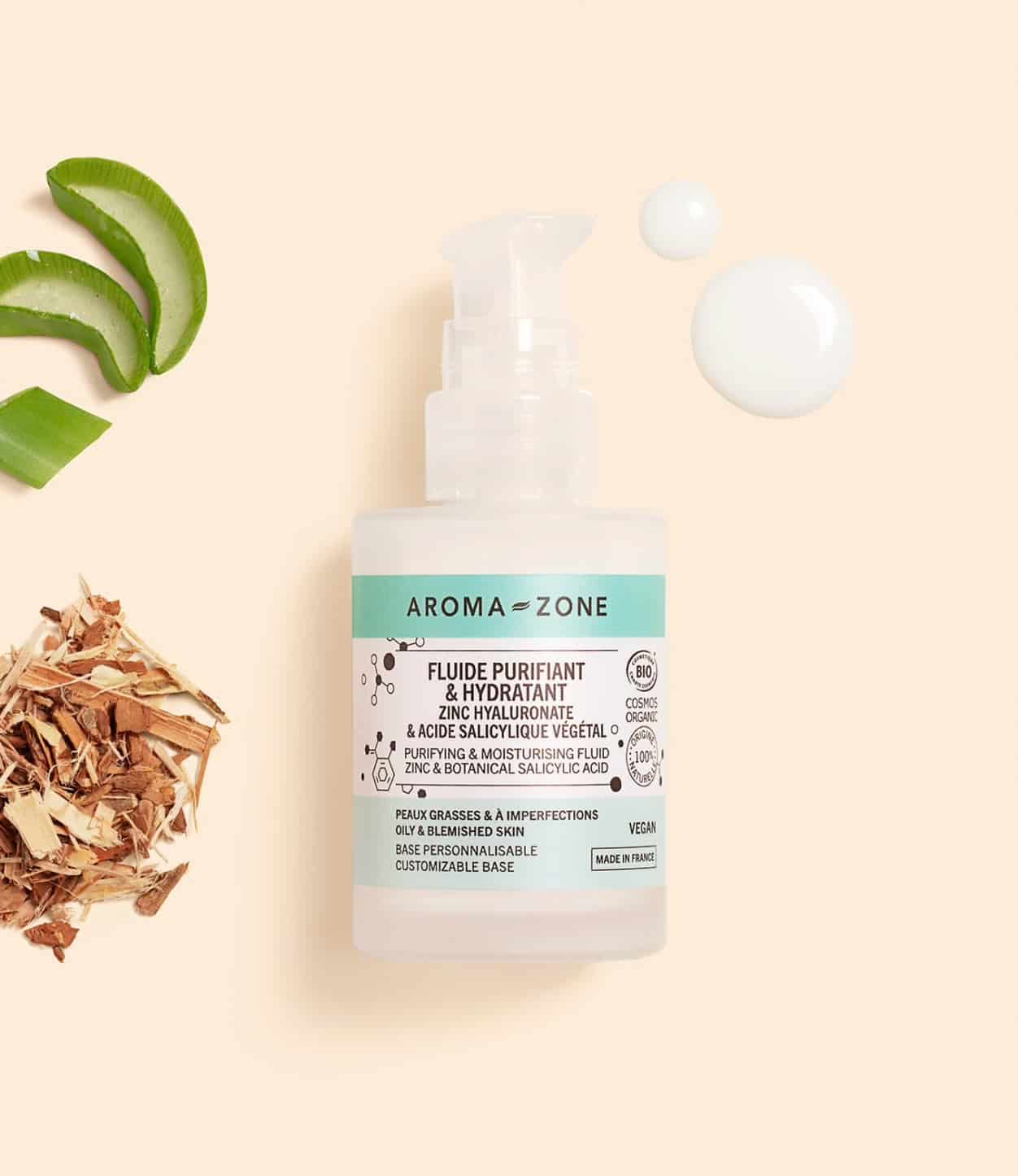 AROMA ZONE FLUIDE PURIFIANT ET HYDRATANT 50ML
